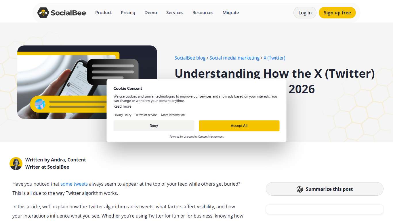 Understanding How the X (Twitter) Algorithm Works in 2026 - SocialBee