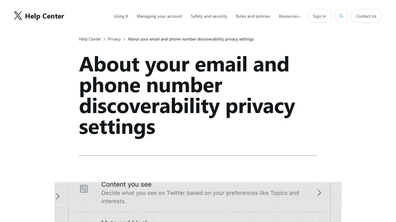 Control how others can find you on X | X Help